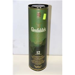 750ML BOTTLE OF GLENFIDDICH 12 YEAR SCOTCH WHISKY