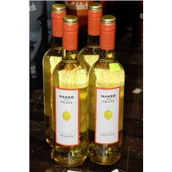 FOUR 750ML BOTTLES OF NAKED GRAPE MOSCATO