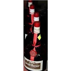 FIVE 1.14LITRE BOTTLES OF GRAND MARNIER LIQUEUR