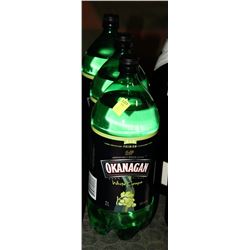 THREE 2LITRE BOTTLES OF OKANAGAN WHITE GRAPE