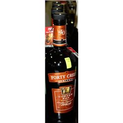 FOUR 750ML BOTTLES OF FORTY CREEK WHISKEY 43%