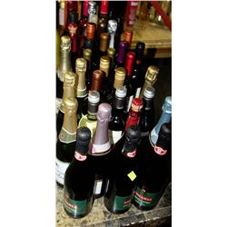 37 BOTTLES OF ASSORTED WINE AND CHAMPAGNE