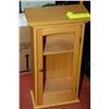 Image 1 : SMALL WOODEN DISPLAY CABINET