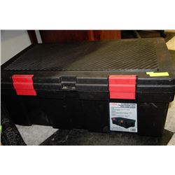 BLACK LOCKABLE STORAGE BIN - 31 GAL (118