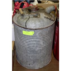 5 GALLON PAIL ON CHOICE: GALVANIZED FUEL CAN