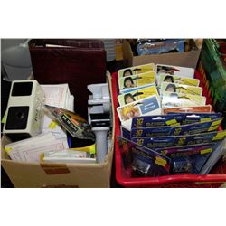 PLASTIC TRAY WITH NINE 6FT RCA EXTENSION CABLE &