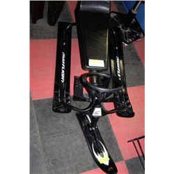 CHILDRENS SNOW RACER WITH PEDAL BRAKES - BLACK