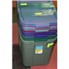 Image 1 : BUNDLE OF 4 ROUGHNECK TUBS & LIDS 68L X4