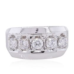 14KT WHITE GOLD 1.06CT DIAMOND RING  SIZE 9.5, WEIGHT 11.78GMS