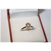 Image 2 : 18KT WHITE GOLD SOLITAIRE RING SIZE 7 WEIGHT 2.7GMS