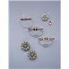 Image 1 : A VICTORIAN SPLIT PEARL, AND DIAMOND BANGLE/BROOCH CA 1890, The cluster centre set with three cus...