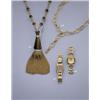 Image 1 : KUTCHINSKY, A STRIKING TIGERS EYE AND DIAMOND SAUTOIR CA 1965, The large tassel with rope twist f...