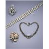 Image 1 : AN IMPORTANT fancy PINK AND COLOURLESS DIAMOND FLOWER BROOCH, Designed as a foliate cluster spray...