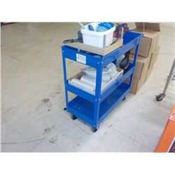 MOBILE 3 LEVEL METAL CART