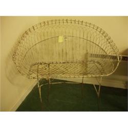 Victorian wire work garden seat…
