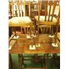Image 1 : Oak 1930s draw leaf table on barley twist legs and four matching chairs…