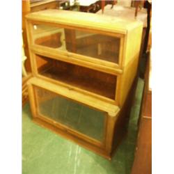 Glass fronted bookcase as found…
