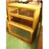 Image 1 : Glass fronted bookcase as found…