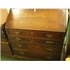 Image 1 : 18c oak country bureau with four graduated drawers, some restoration needed…