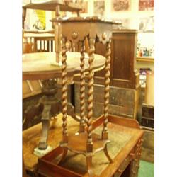 Oak barley twist jardiniere stand c1930…