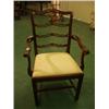 Image 1 : Set of eight Georgian style ladder back dining chairs in mahogany…