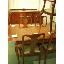 Modern Victorian style dining room suite, extending table, sideboard and five chairs…