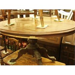 Victorian walnut inlaid breakfast table in need of some restoration…