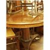 Image 1 : Victorian mahogany round breakfast table on centre pedestal…