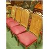 Image 1 : Set of eight fruitwood cane seated chairs…