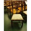 Image 1 : Set of six mahogany Hepplewhite style dining chairs…