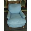 Image 1 : 19c upholstered chair with long seat in a Howard style…