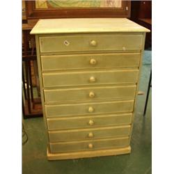 Louis XV1 style eight drawer painted chest of drawers…