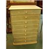 Image 1 : Louis XV1 style eight drawer painted chest of drawers…