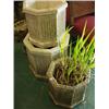 Image 1 : Three graduated octagonal planters…