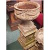 Image 1 : Garden urn on rectangular plinth…