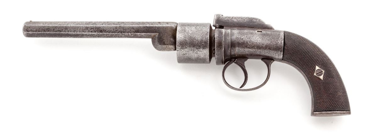 Early 19th C. English Transitional Revolver