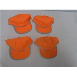 4x Orange sportsman hi visibility Caps