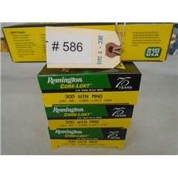 80 Rnds Remington Core-Lokt 180 gr 300 Win Mag PSP