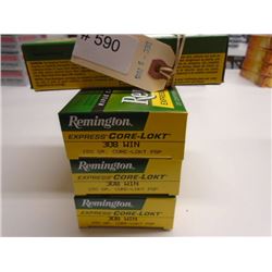 80 Rnds Remington  Express Core-Lokt  150 gr 308 Win PSP