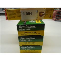 80 Rnds Remington Core-Lokt 150 gr 30-30 Win SP