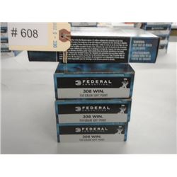 80 Rnds Federal 150 gr 308 Win Soft Point