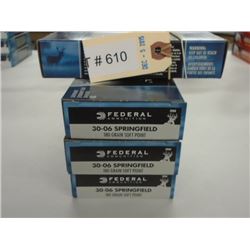 80 Rnds Federal 180 gr 30-06 Springfield Soft Point