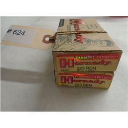 40 Rnds Hornady Varmint Express 55 gr 223 Rem V-Max