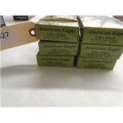 120 Rnds American Eagle AR-5.56 62 gr 5.56x45mm  FMJ-BT Ball