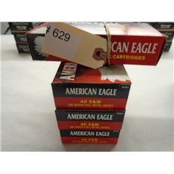 200 Rnds American Eagle 180 gr 40 S&W FMJ