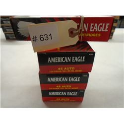 200 Rnds American Eagle 230 gr 45 Auto FMJ