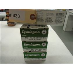 200 Rnds Remington UMC 230 gr 45 Auto FMJ