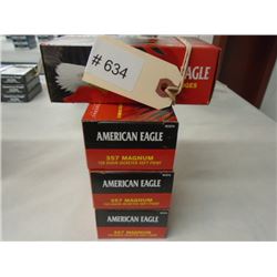 200 Rnds American Eagle 158 gr 357 Magnum Jacked Soft Point