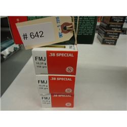 200 Rnds Sellier & Bellot 158 gr 38 Special FMJ