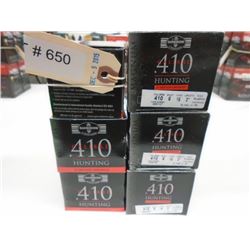 150 Rnds Gamesbore Hunting 3 in, 6 Shot, 16 Load .410